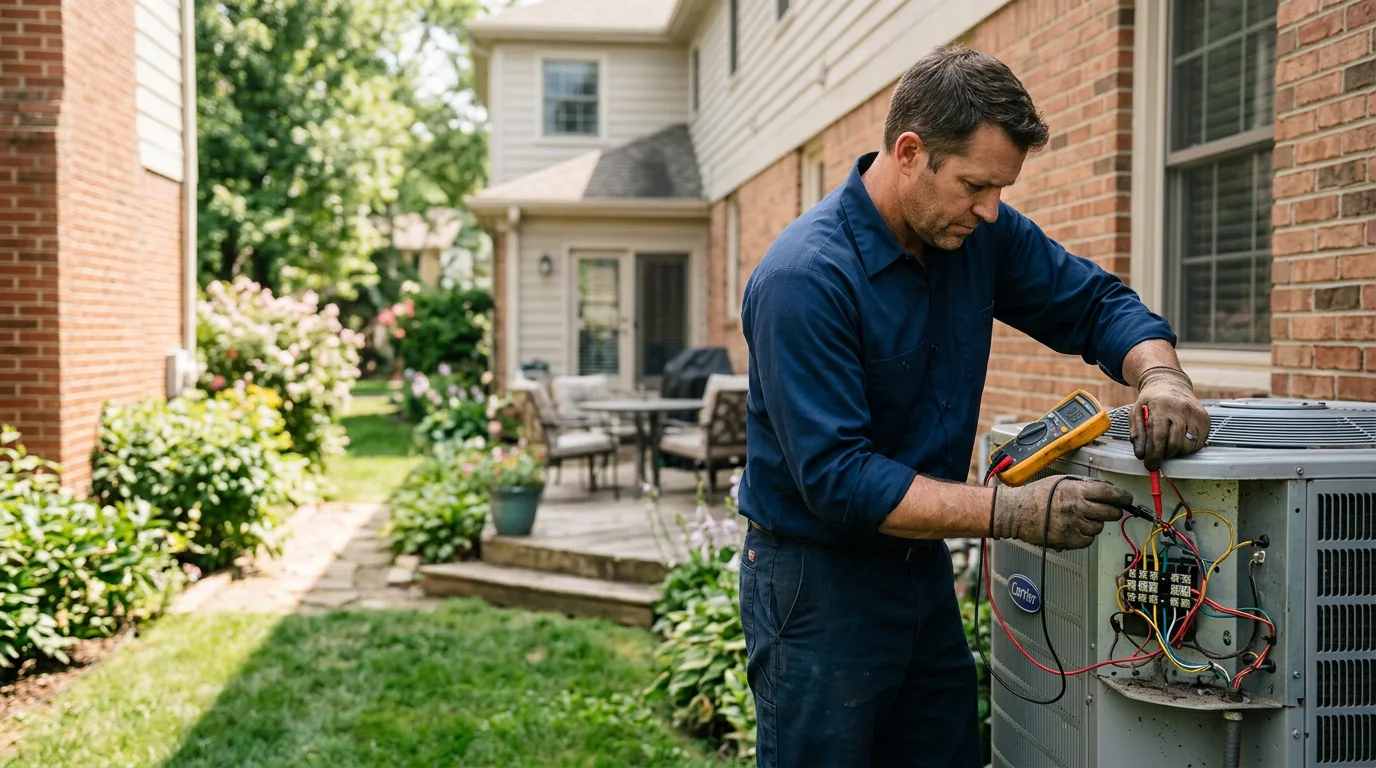 HVAC technician working near Livingston, MT